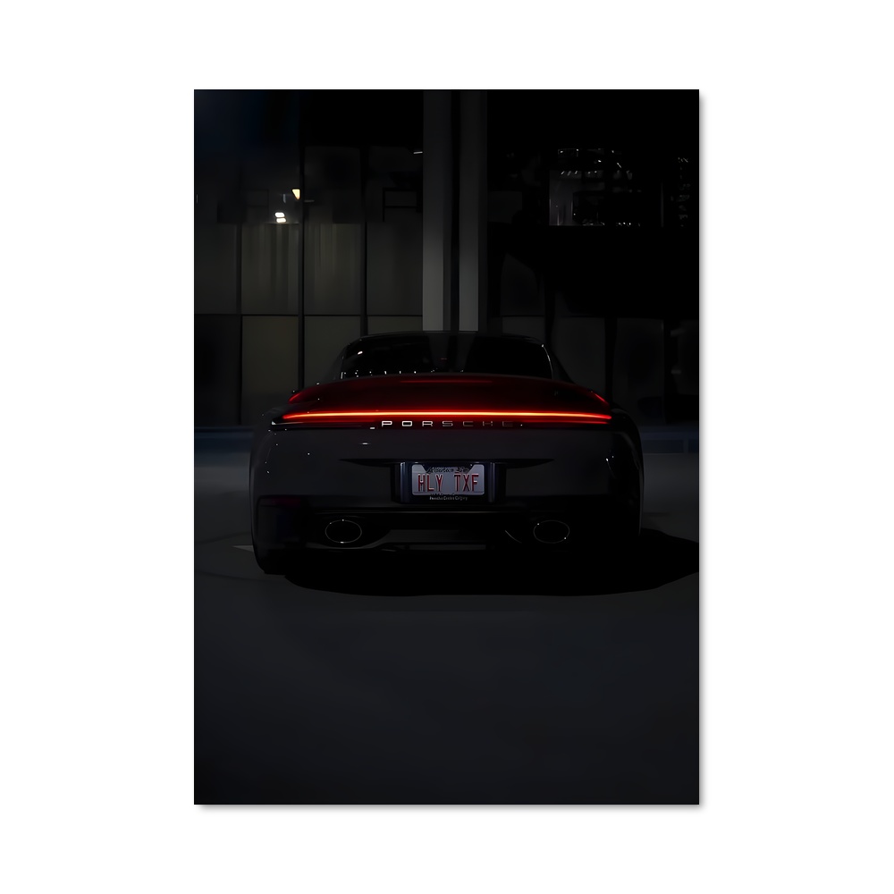 Poster Playtime Rouge – affiche Porsche
